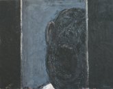 Head, mixed media, 90cm  x 70 cm. 1996.