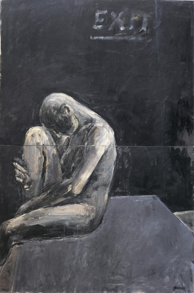 acrylic on canvas, ,180 x 120cm. 1999.